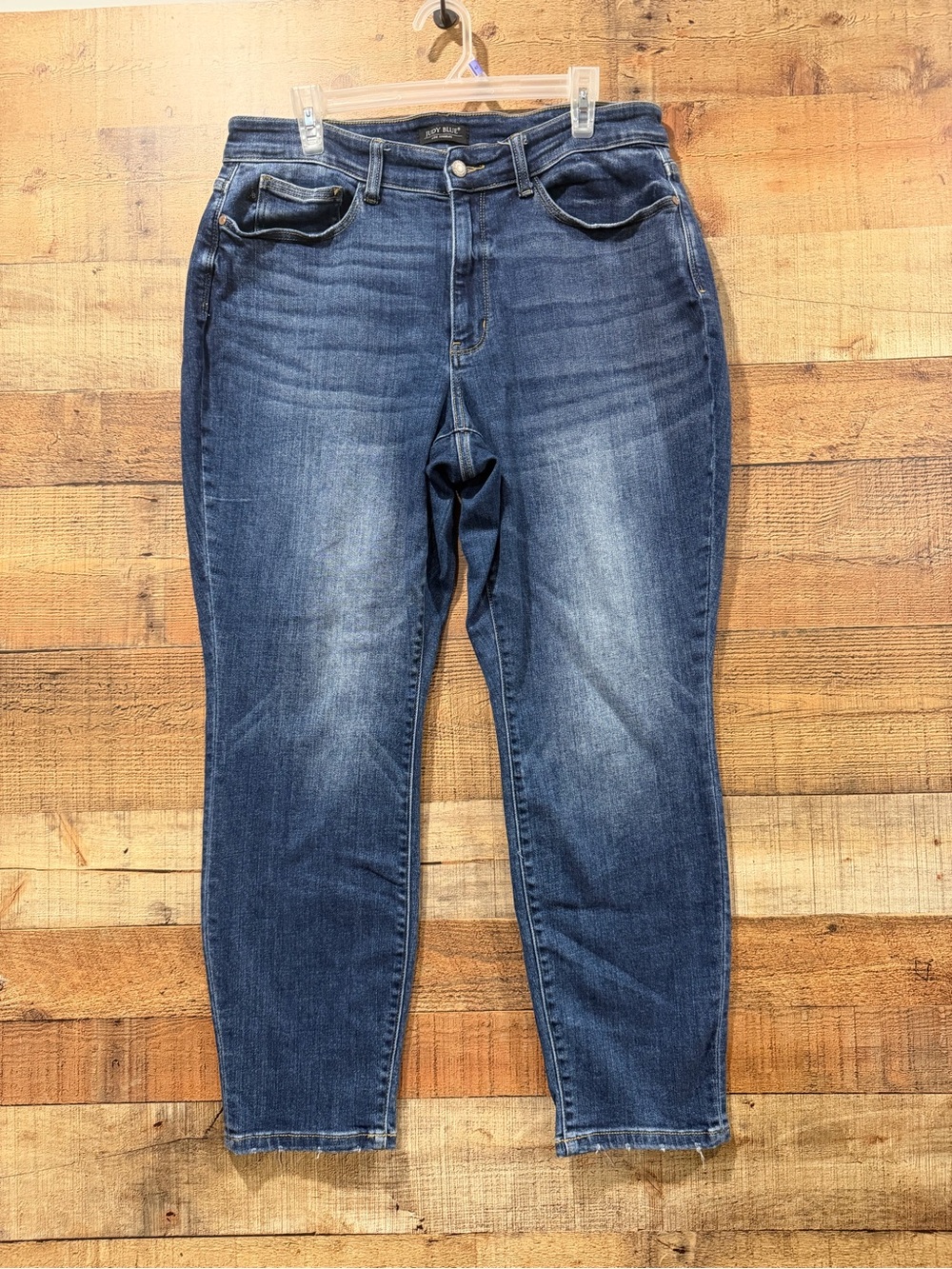 Judy Blue Subtle Fade Dark Blue Boyfriend Fit Jeans Size 16W